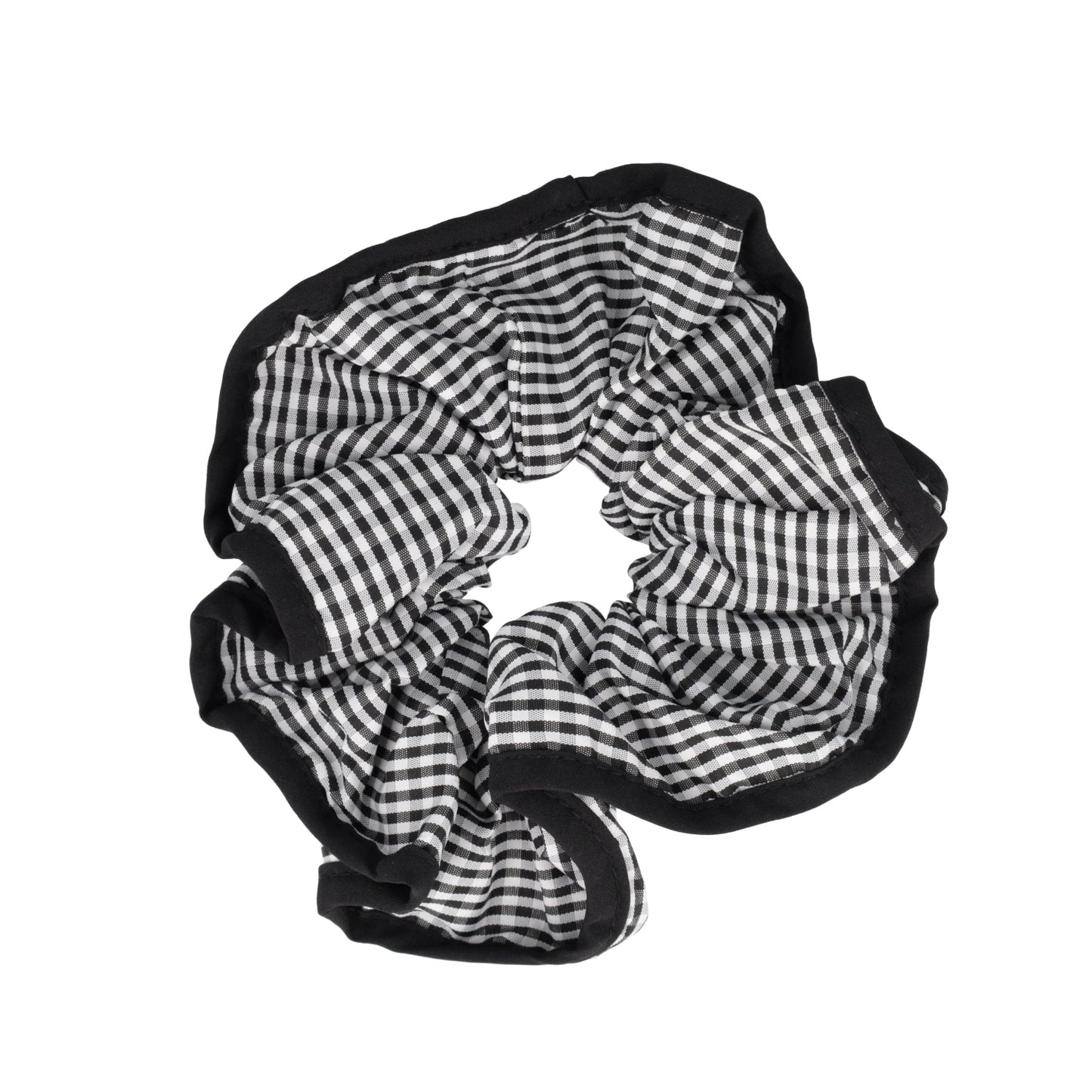 Gingham Scrunchie - Black