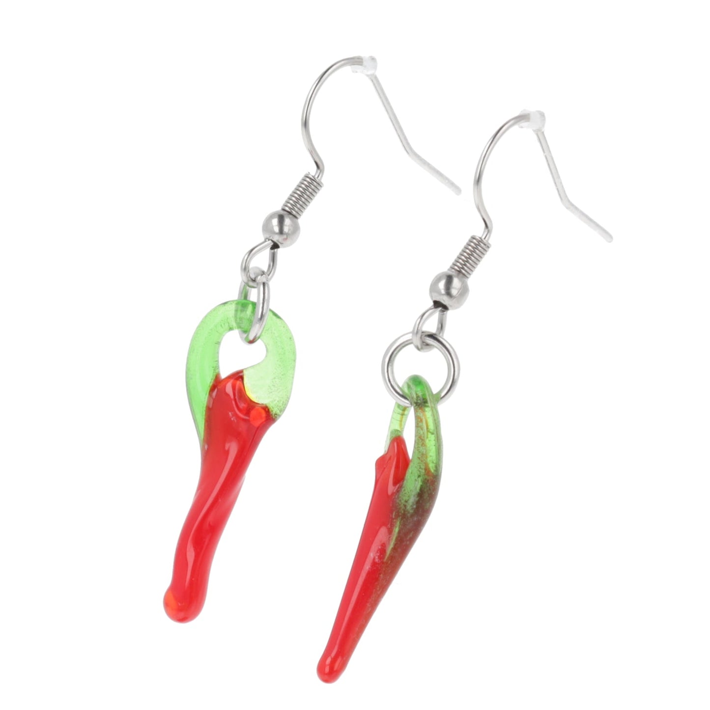 Glass Chilli Earrings