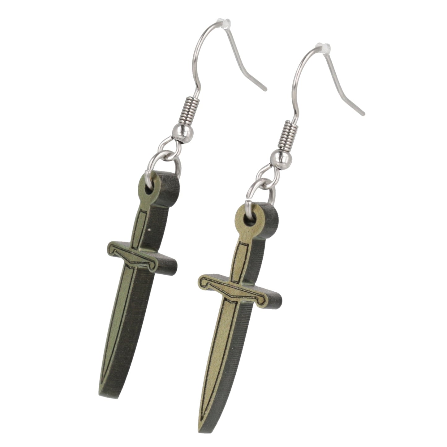 Gold Dagger Earrings