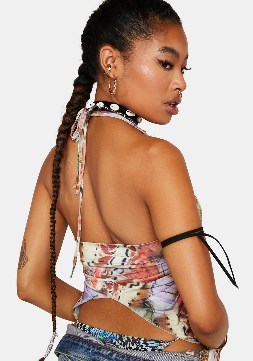 Allele Butterfly Halter Top