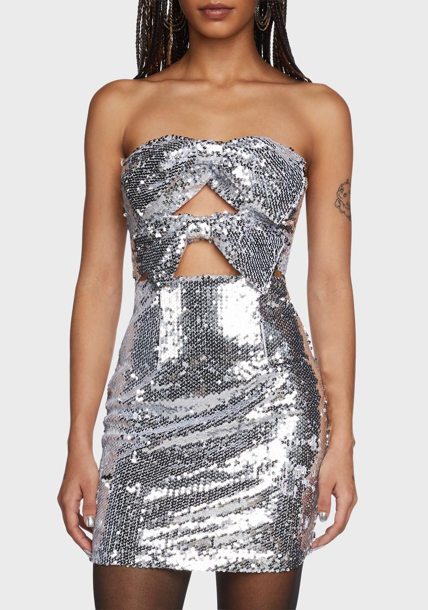 All Wrapped Up Sequin Dress