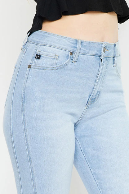 Kancan High Rise Curvy Flare Jeans