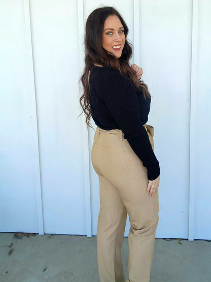 Tie Front Trousers