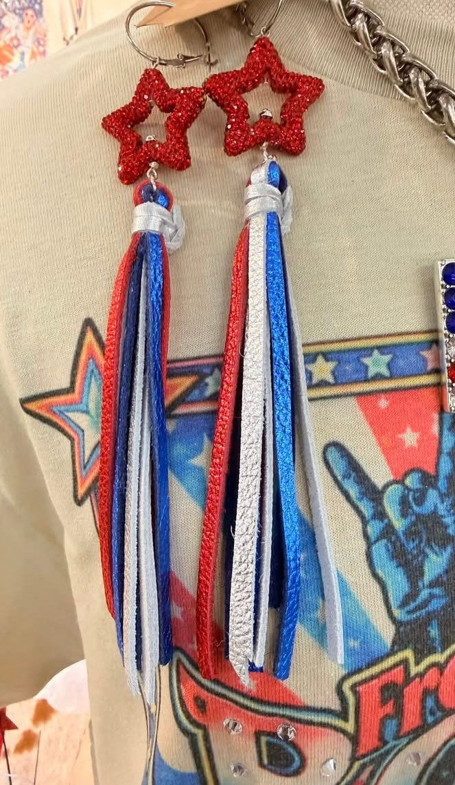 Starstruck Fringe Earrings by Sandra Ling Designs or