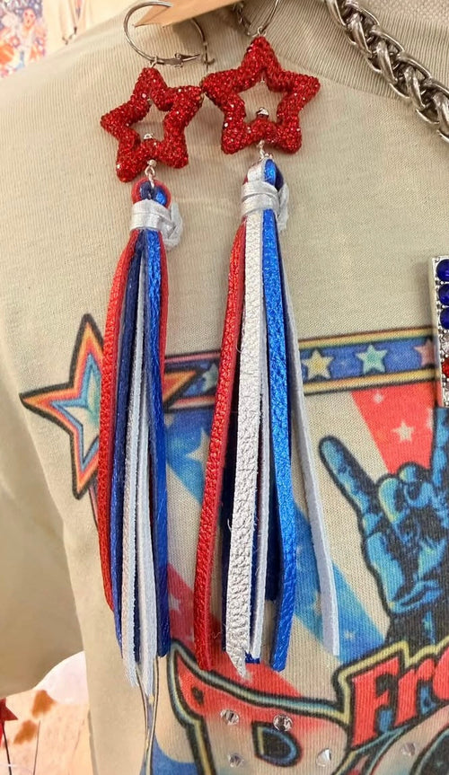 Starstruck Fringe Earrings by Sandra Ling Designs or