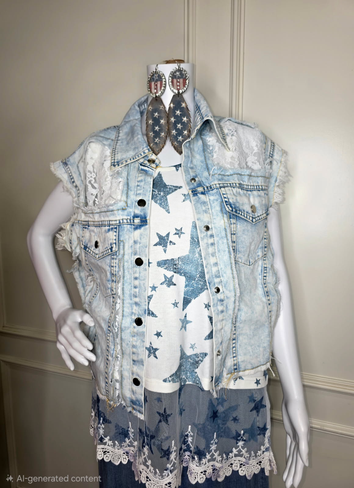Origami - Edge and Elegance Lace Vest