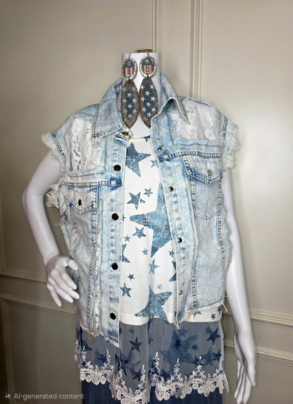 Origami - Edge and Elegance Lace Vest