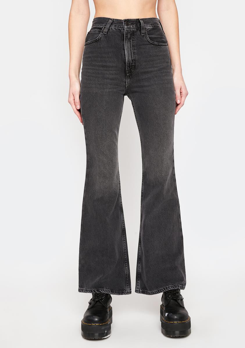 70s High Flare Such A Doozie Denim Jeans