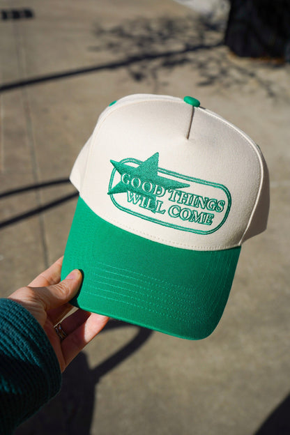 Good Things Will Come - Kelly Green Trucker Hat