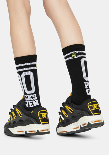 00 Fucks Given Crew Socks