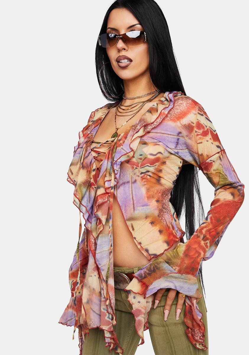 Allele Lace-Up Top