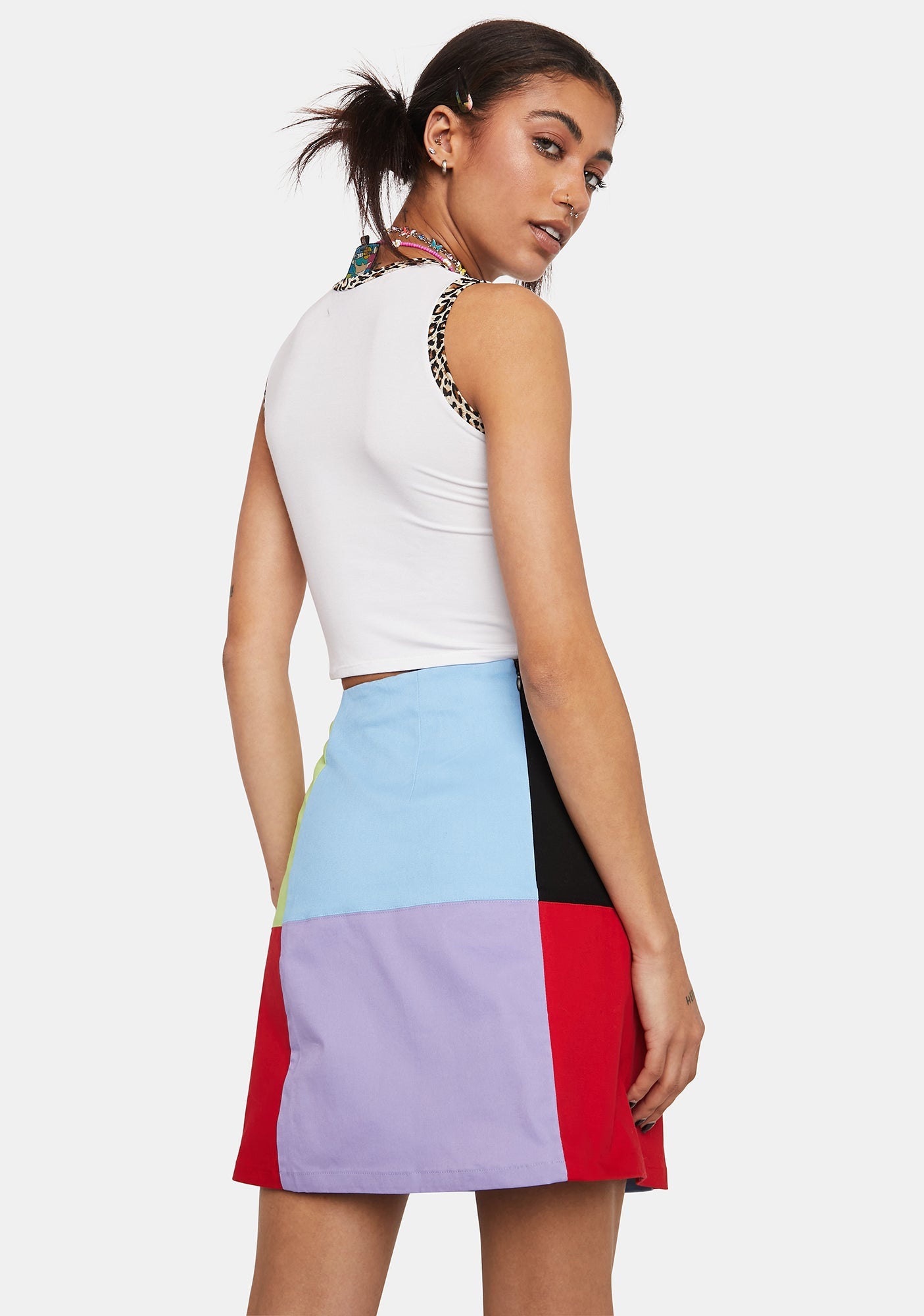 80s Colorblock Skirt