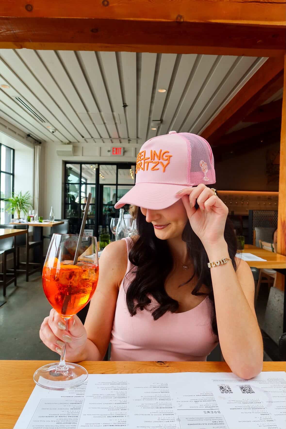 Feeling Spritzy - Pink Vintage Trucker Hat - PREORDER