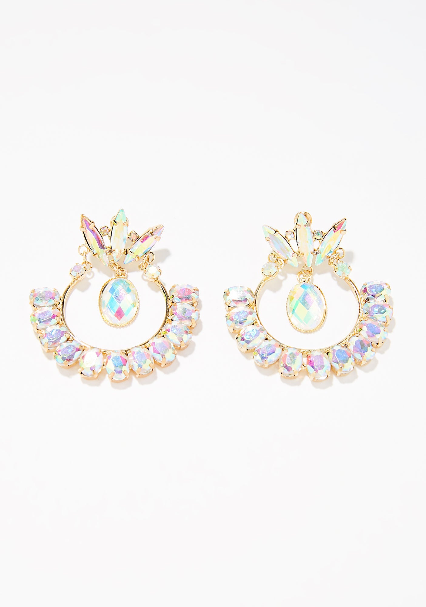 All The Riches Rhinestone Earrings