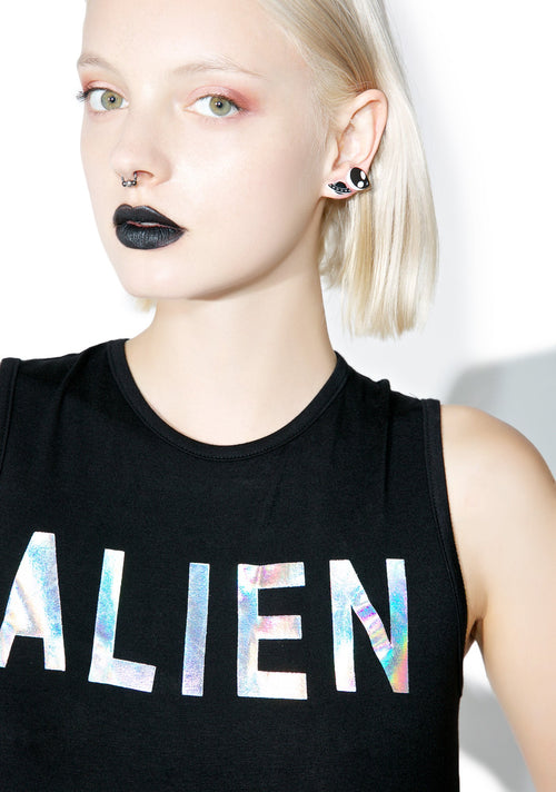 Alien UFO Earring Set
