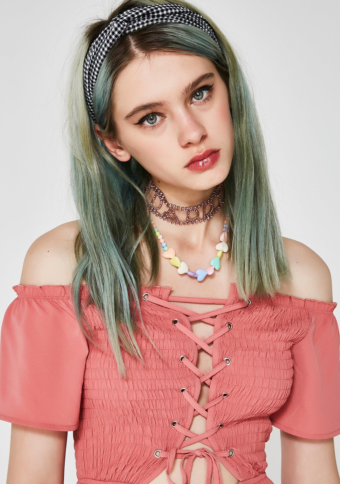 Always Crushing Gingham Headband