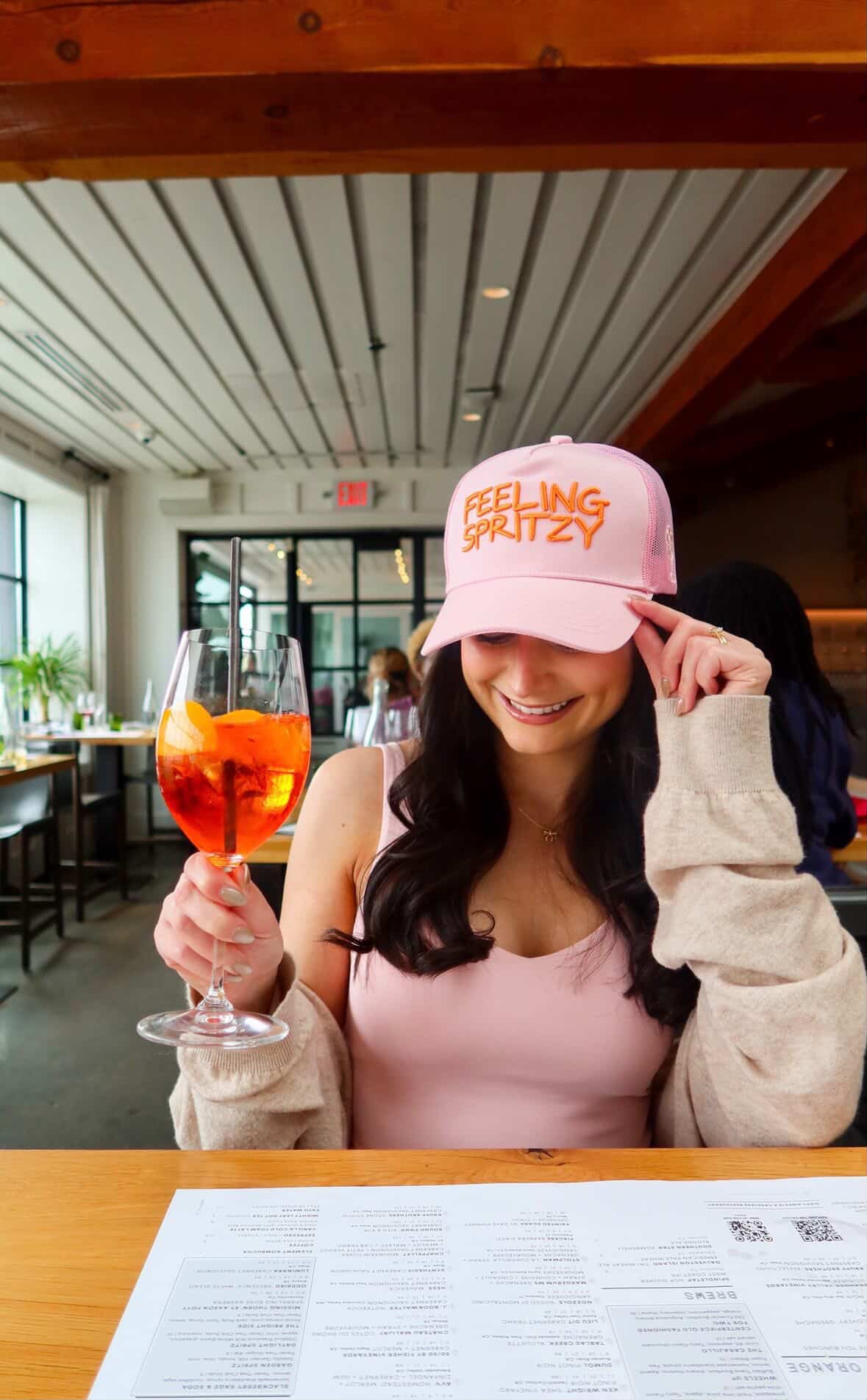 Feeling Spritzy - Pink Vintage Trucker Hat - PREORDER