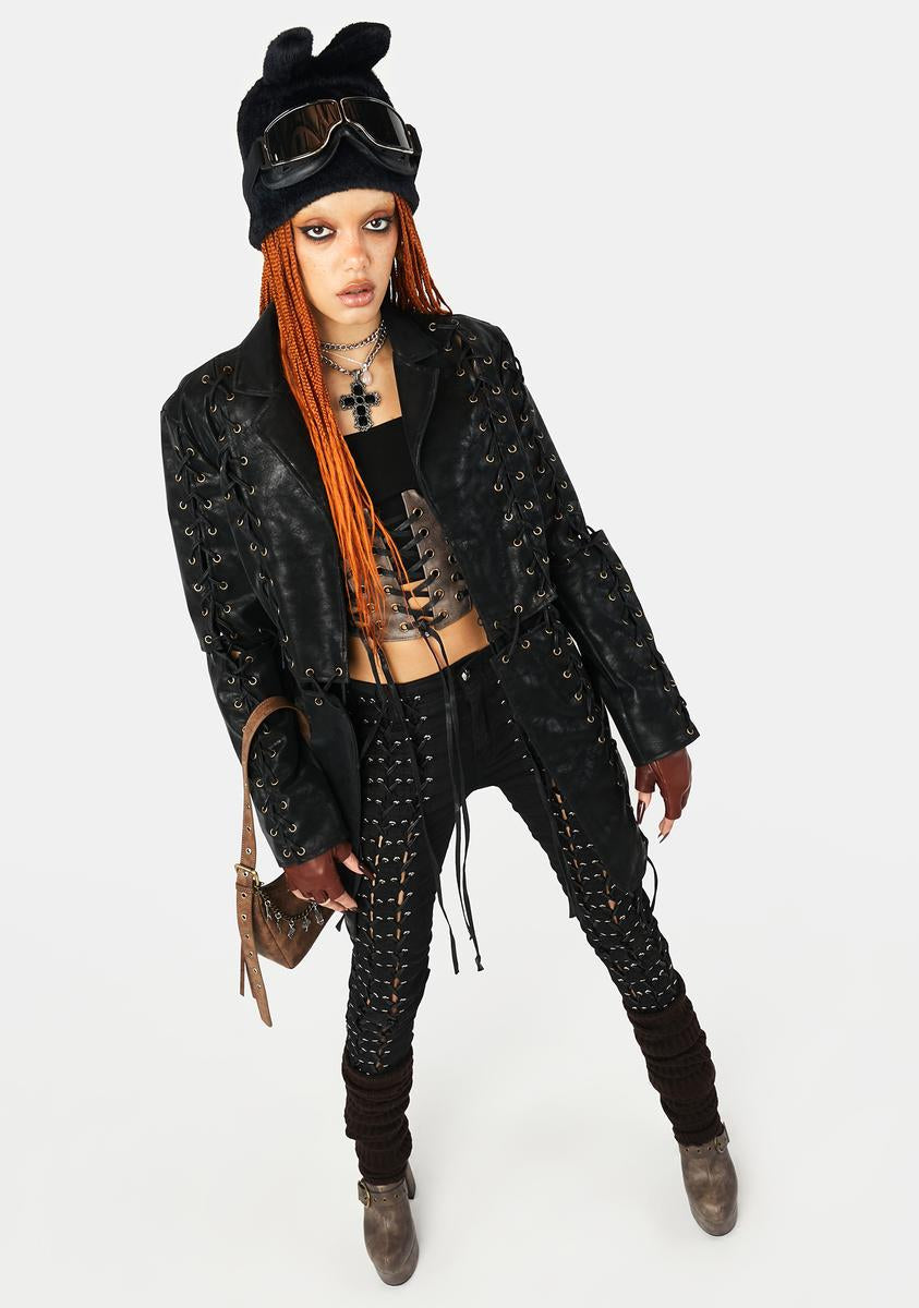 All The Unbelievers Lace-Up Jacket