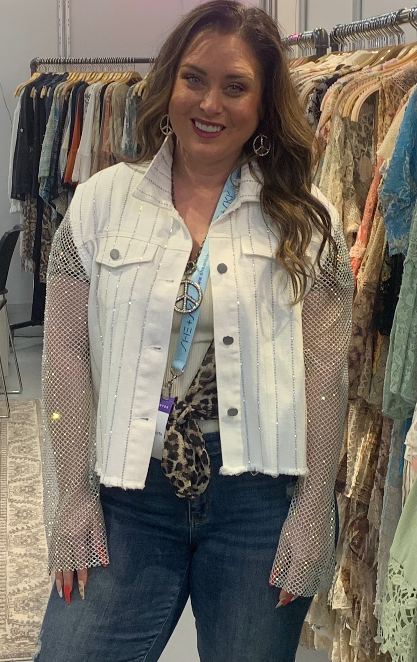 Sequin Denim Jacket