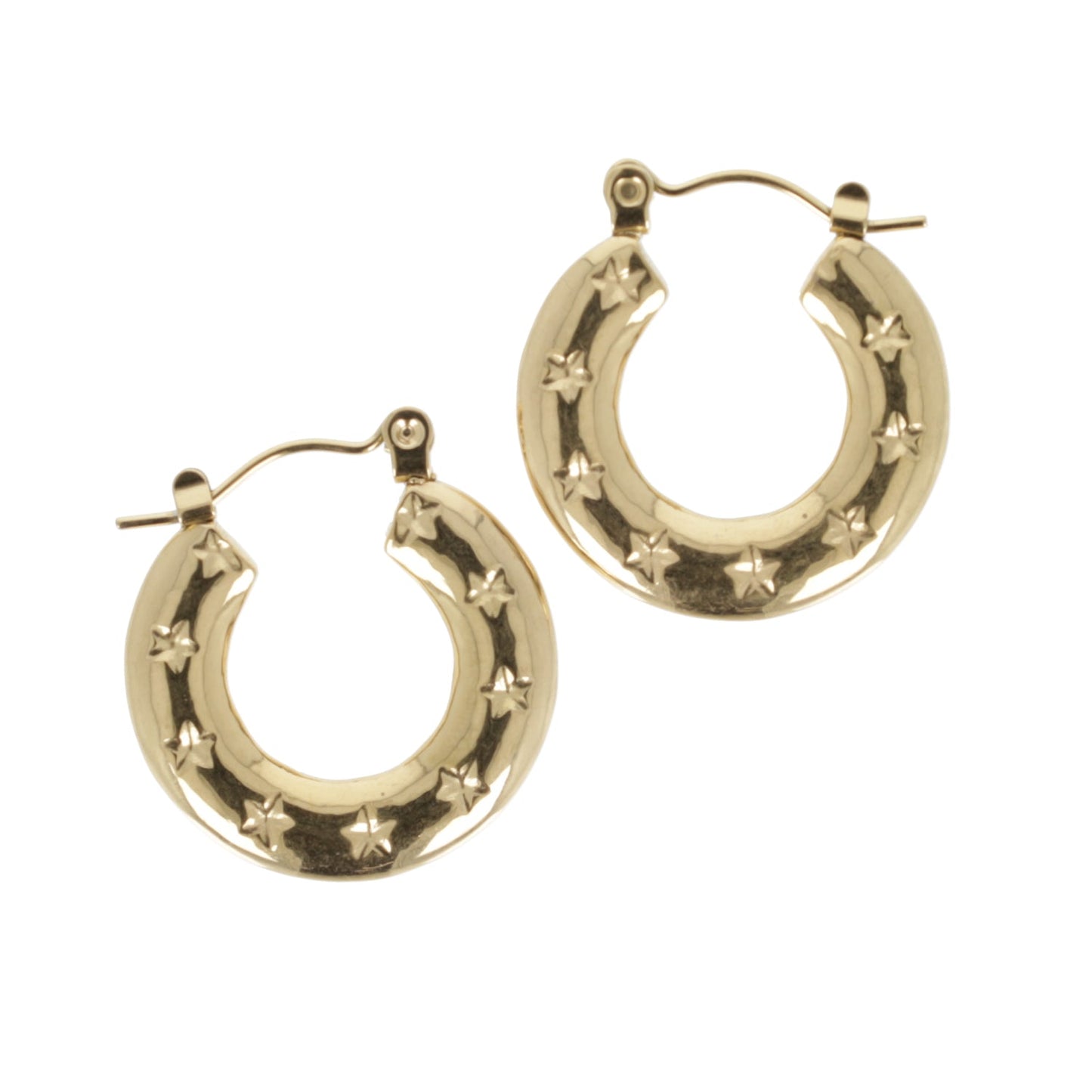 Giddy Up Hoop Earrings (Gold Plated)