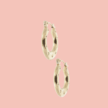 Giddy Up Hoop Earrings (Gold Plated)