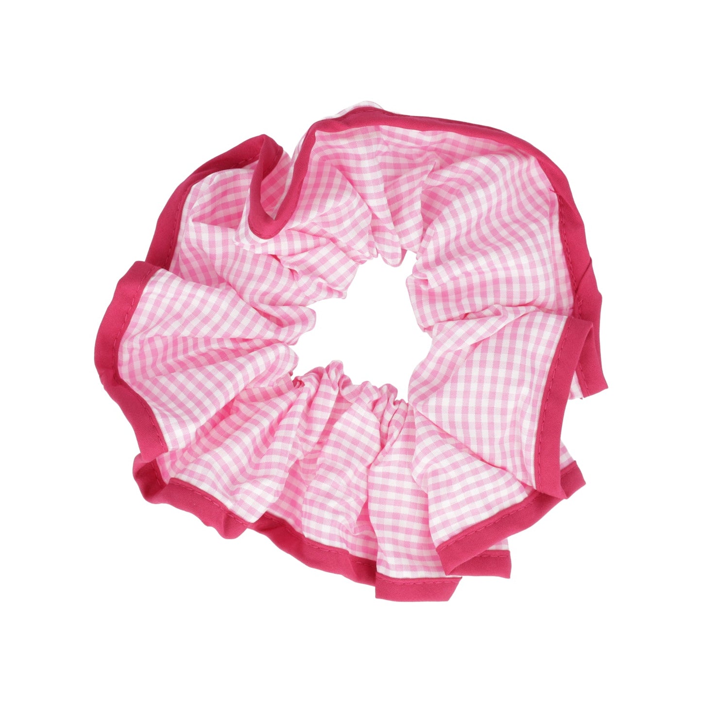 Gingham Scrunchie - Pink