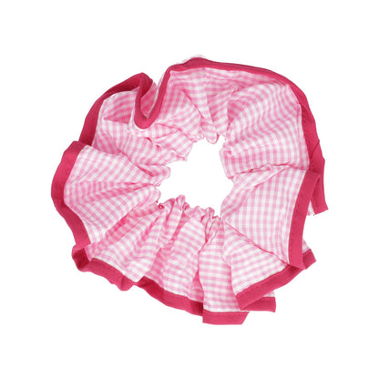 Gingham Scrunchie - Pink
