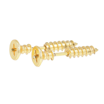 Gold Screw Earrings