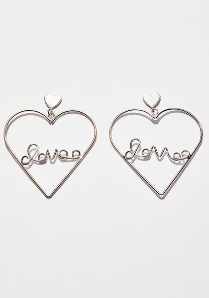 Addicted To Love Heart Earrings