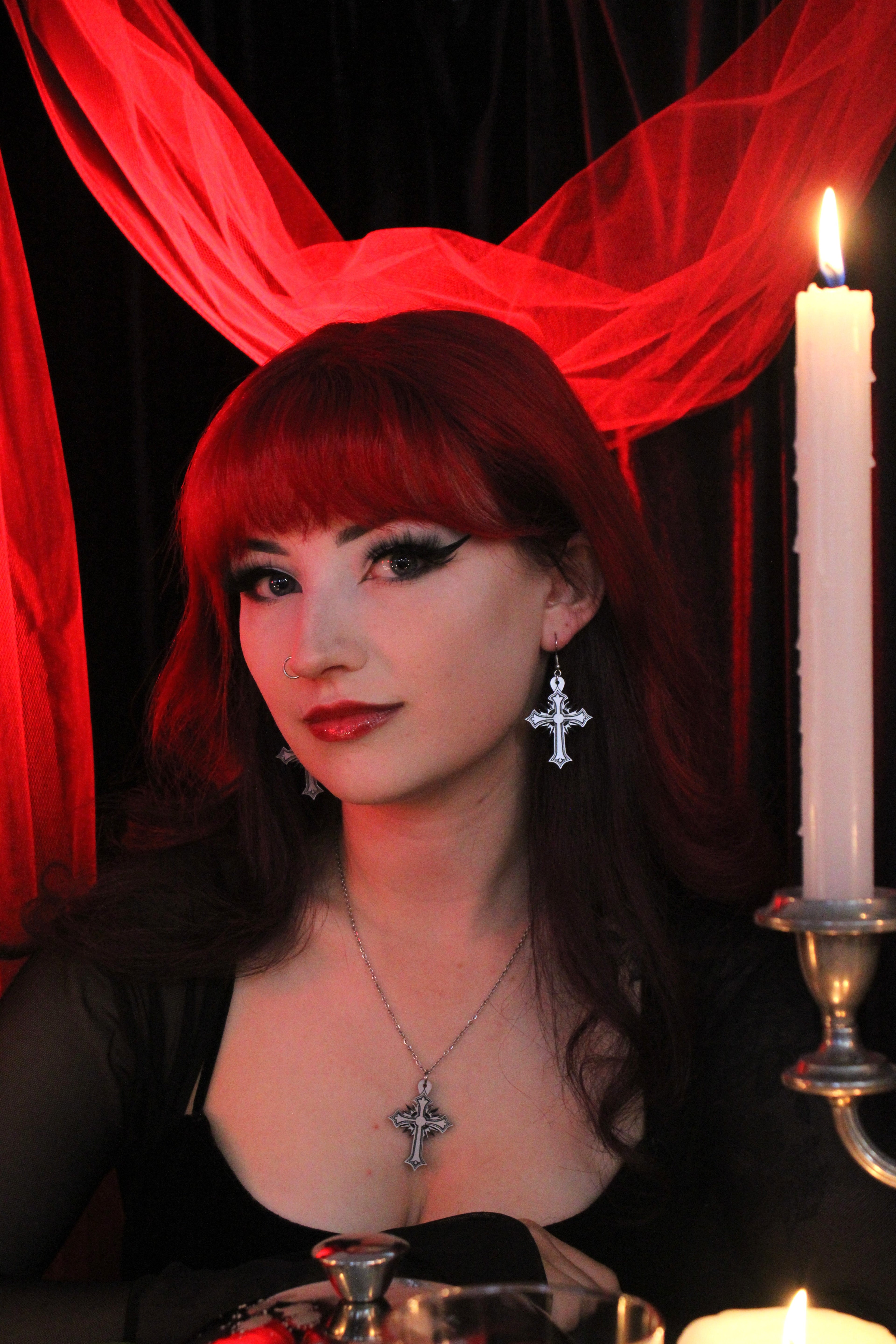 Gothic Cross Earrings