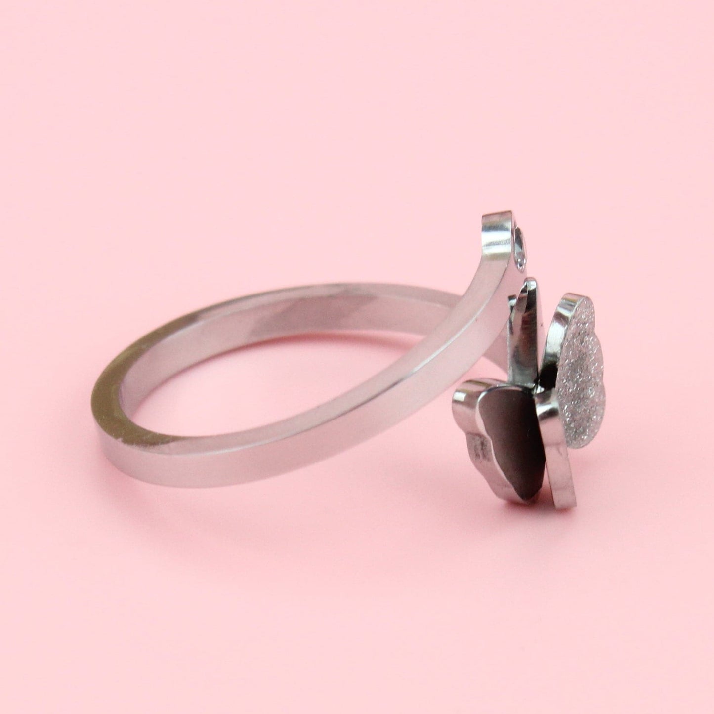 Glitter Butterfly Ring