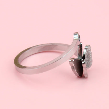 Glitter Butterfly Ring