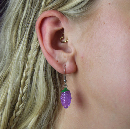 Got Any Grapes? Earrings (Purple)