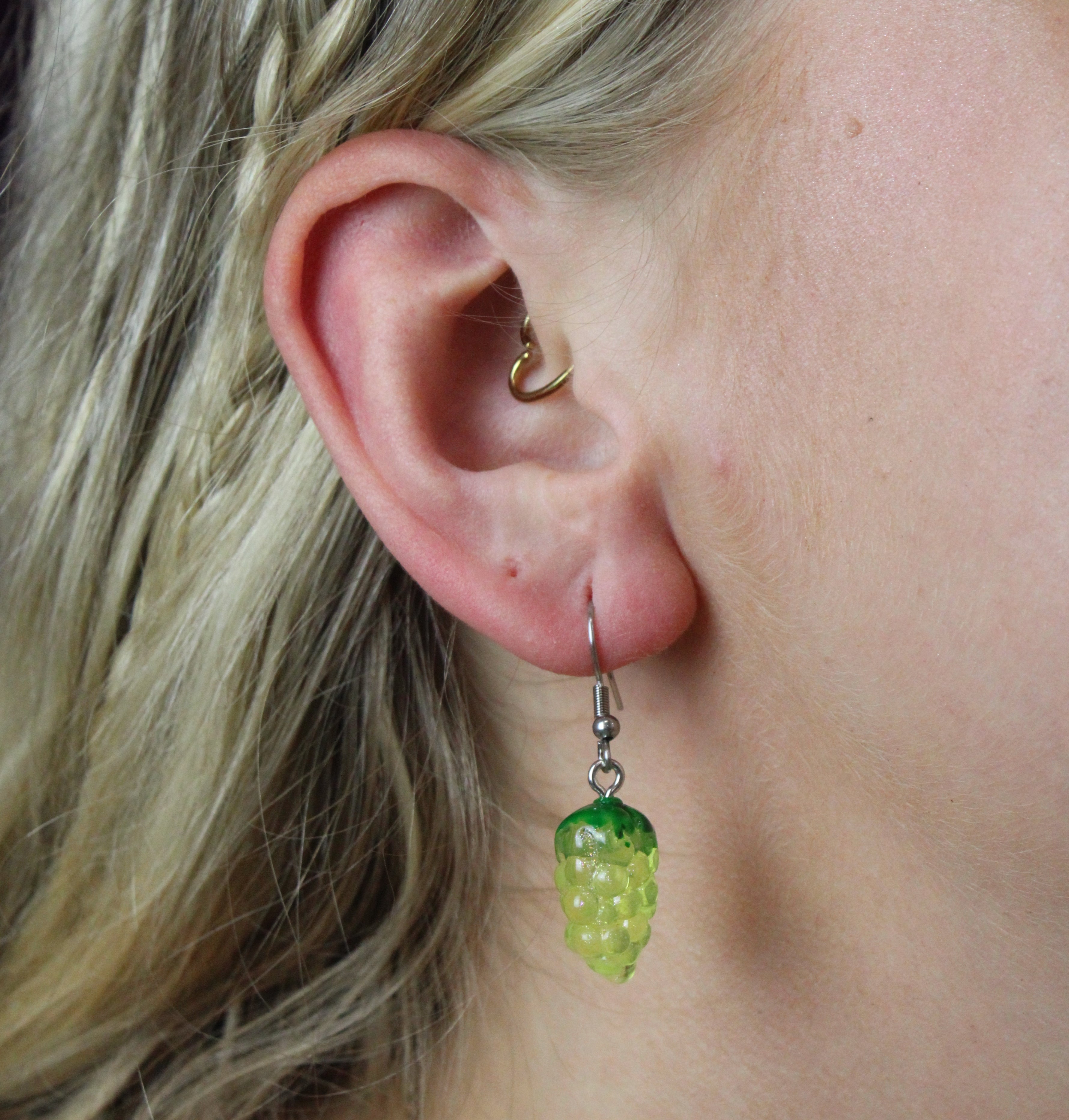 Got Any Grapes? Earrings (Green)