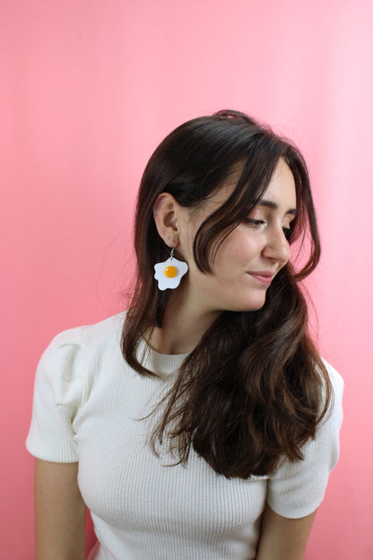 Fried Egg Earrings