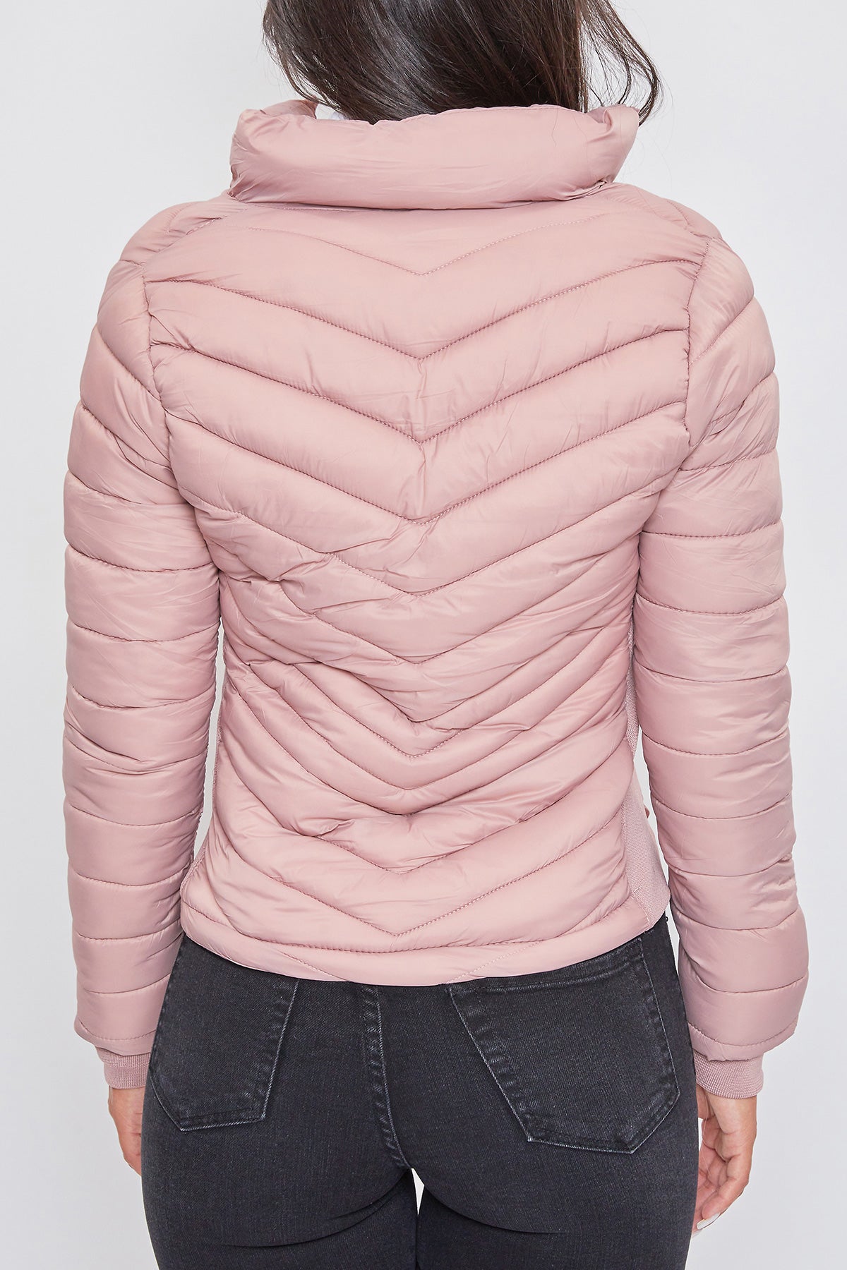 Puffer Jacket With Sherpa Fur Hoodie