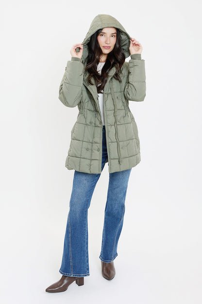 Detailed Snap Puffer Jacket