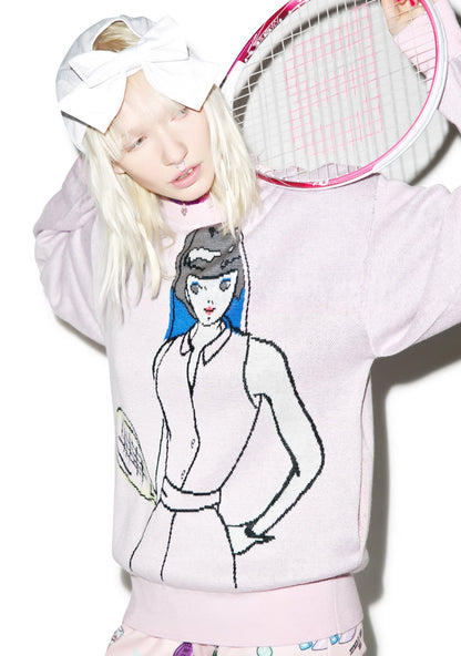 40Love Knit Crew - Light Pink