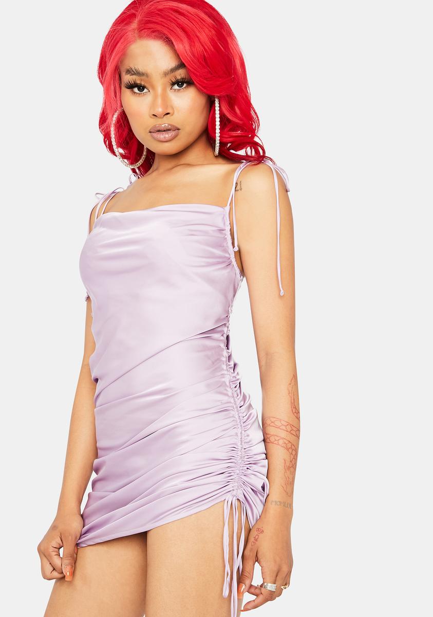 All Dolled Up Satin Dress