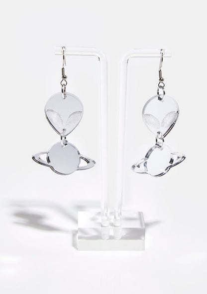 Alien Spaceship Earrings