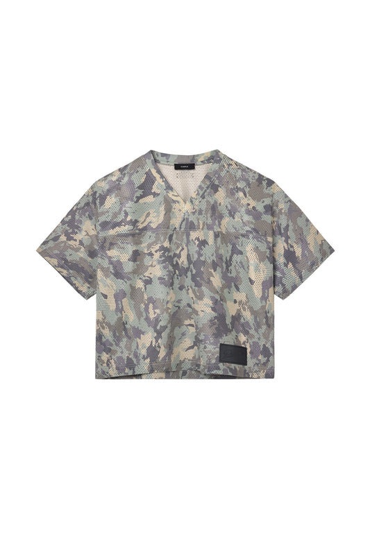 Painted Camo Leather Tee