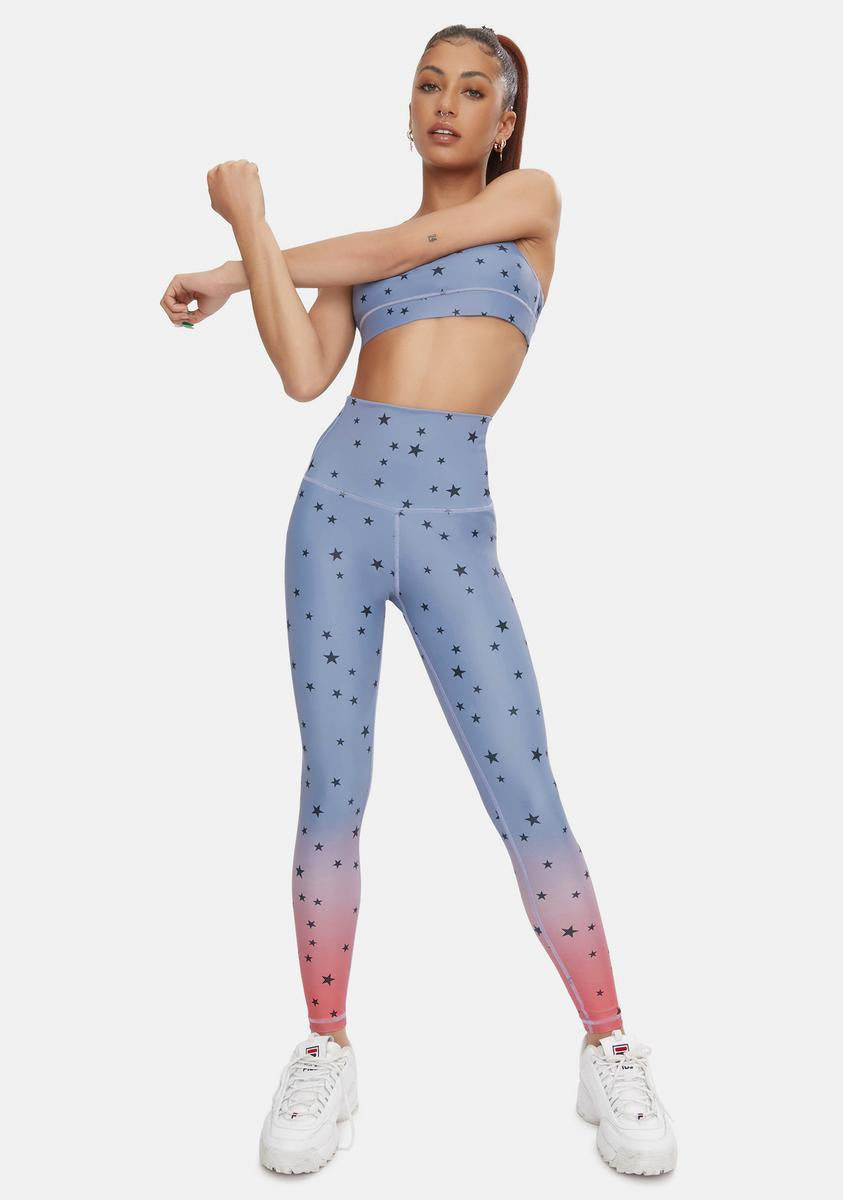 All Over Scattered Stars High Waist Leggings