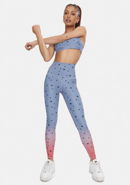 All Over Scattered Stars High Waist Leggings