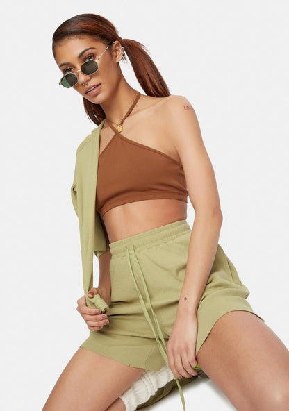 All Or Nothing Halter Crop Top