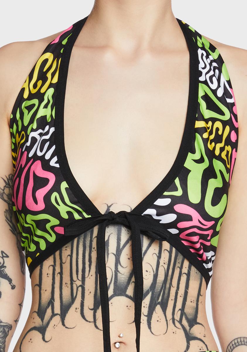 Acid Lila Crop Top