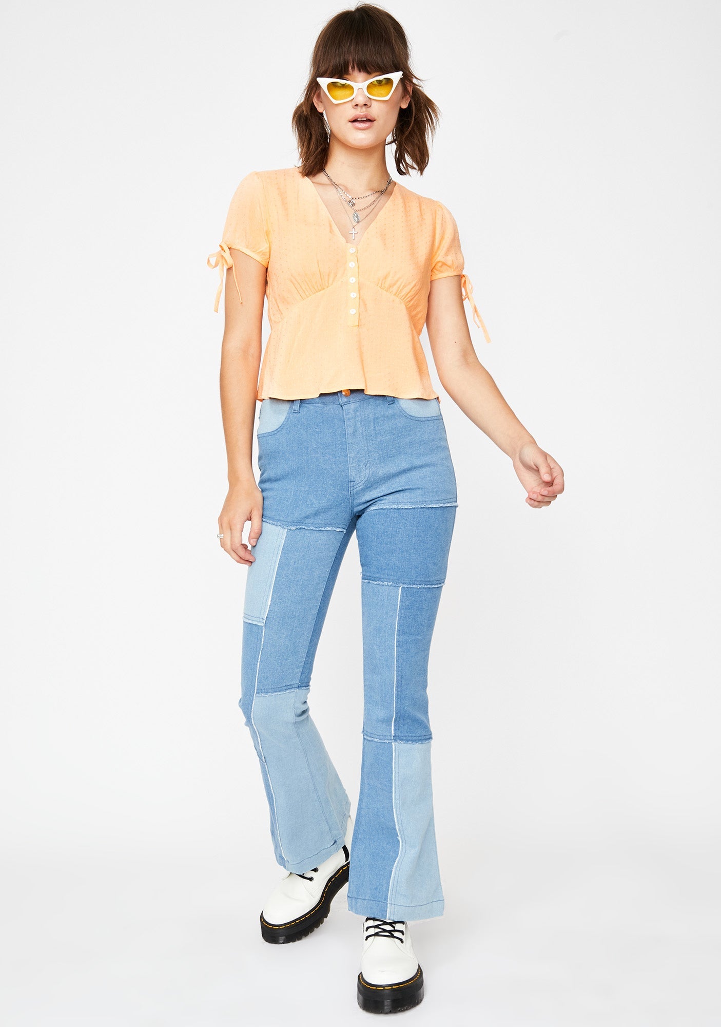 Achy Breaky Heart Button Blouse