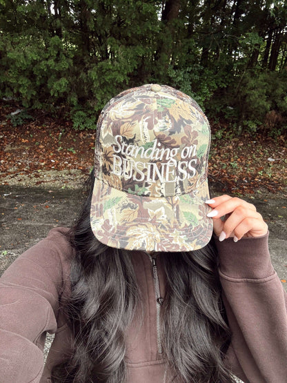 Standing On Business Trucker Hat