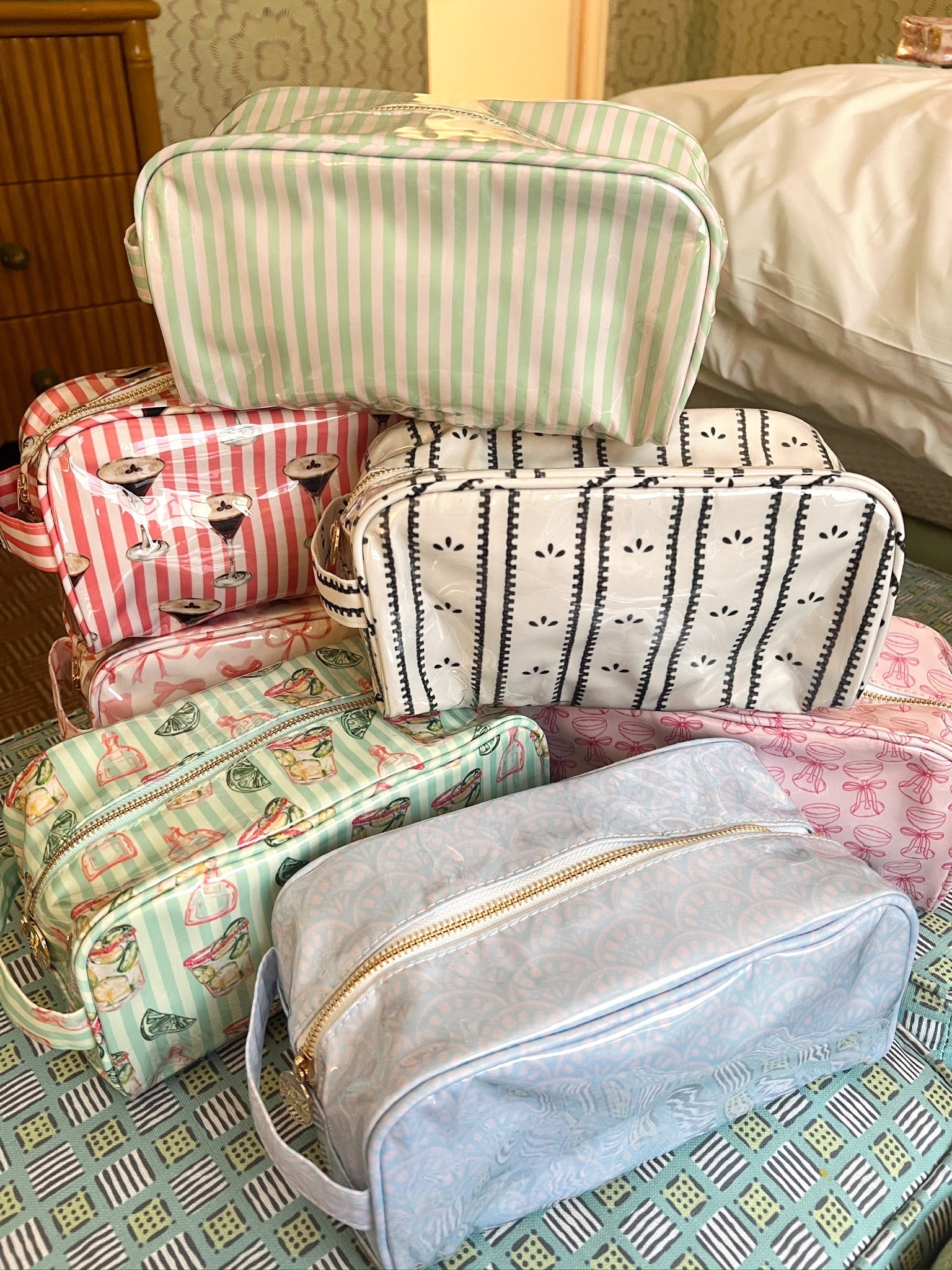 Clear Coat Toiletry Dopp Kit