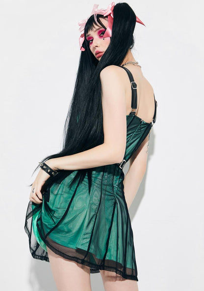 Alt Angel Harness Mini Dress