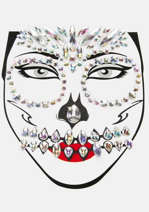 Afterlife Glamour Skeleton Face Gems